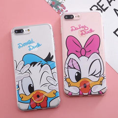 Cartoon-Themed Silicone iPhone Protective Case