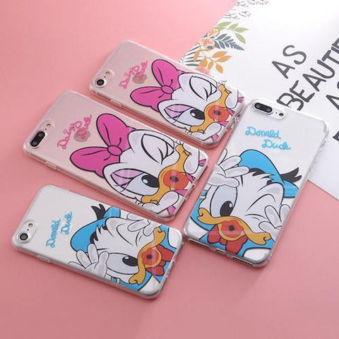 Cartoon-Themed Silicone iPhone Protective Case