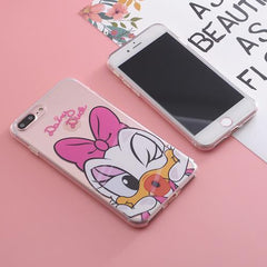 Cartoon-Themed Silicone iPhone Protective Case