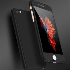 360 Degree Full Cover Tempered Glass iPhone Case