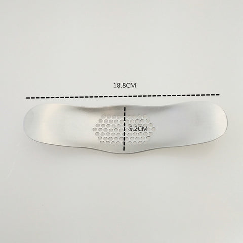 Stainless steel garlic press