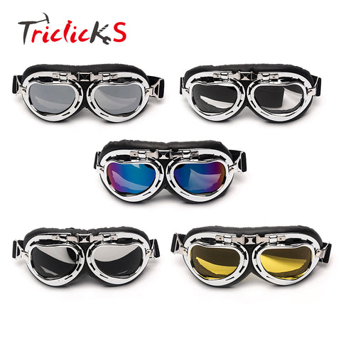 Vintage Chrome Goggles