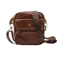 Vintage Genuine Leather Waist Belt Bag Men's