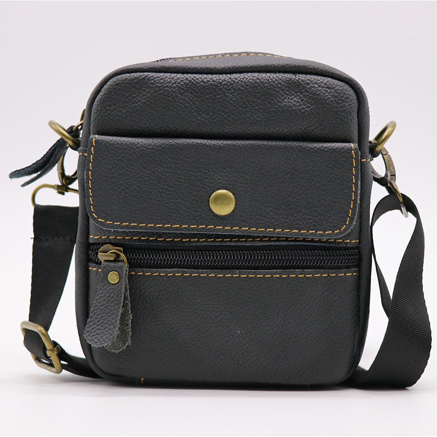 Vintage Genuine Leather Waist Belt Bag Men's