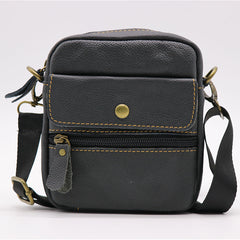 Vintage Genuine Leather Waist Belt Bag Men's