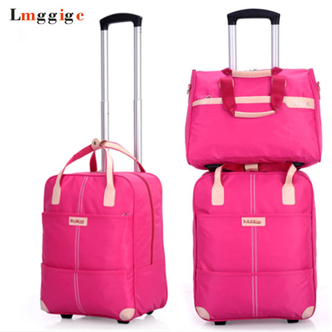 Women Rolling Luggage Bag Set