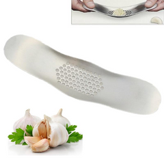 Stainless steel garlic press