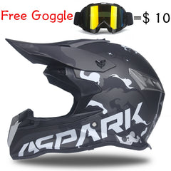 Dirt Biker Helmet & Goggles Set