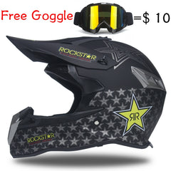 Dirt Biker Helmet & Goggles Set