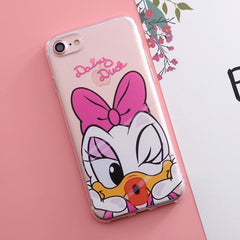 Cartoon-Themed Silicone iPhone Protective Case