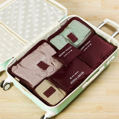 6 pcs/set Travel Packing Organizers