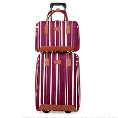 Women's Handbag Rolling Luggage Set