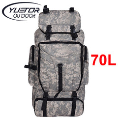 70L Men Camping Waterproof Travel Military Army Bag