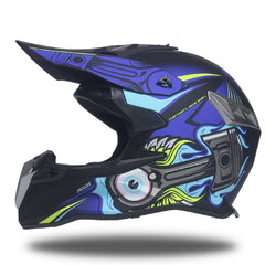 Dirt Biker Helmet & Goggles Set