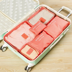 6 pcs/set Travel Packing Organizers