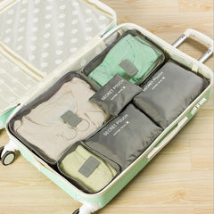 6 pcs/set Travel Packing Organizers