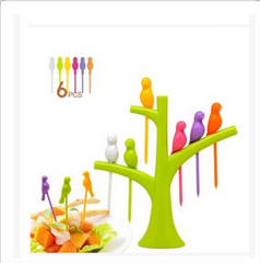 Bird Fruit Snack Dessert Forks