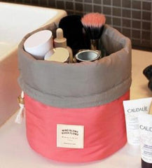 High Quality Barrel Shaped Travel Cosmetic Bag