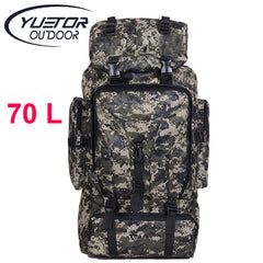 70L Men Camping Waterproof Travel Military Army Bag