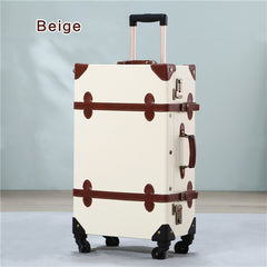 Vintage PU Travel Luggage