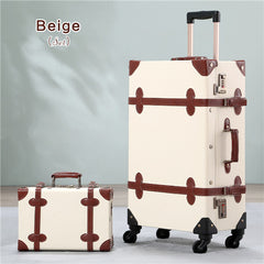 Vintage PU Travel Luggage