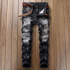 MaxZa Ripped Biker Jeans