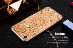 3D Diamond Pattern Soft TPU iPhone Case