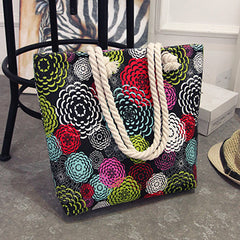 Casual Women Floral Large Capacity Tote