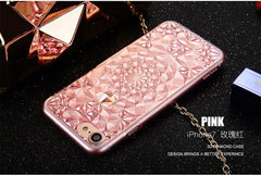 3D Diamond Pattern Soft TPU iPhone Case