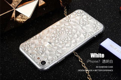 3D Diamond Pattern Soft TPU iPhone Case